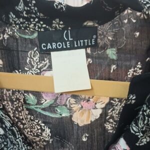 Carole Little Black Floral Top